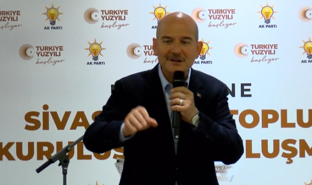 Bakan Soylu Kağıthane'de konuştu
