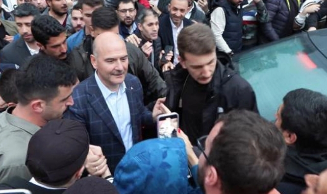 Bakan Soylu sabah namazını Ayasofya'da kıldı
