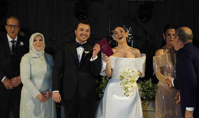 Başkan Erkan Kamat kızını evlendirdi