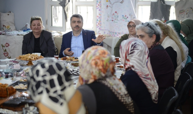 Başkan Yılmaz, üreten kadınlarla buluştu