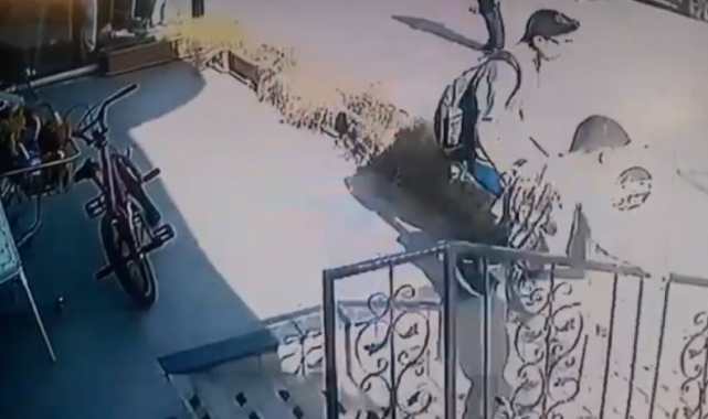 Bursa'da güpegündüz bisiklet hırsızlığı