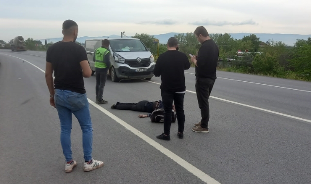 Bursa'da karşıya geçmeye çalışan yaya ölümden döndü