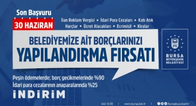 Bursalılar dikkat! Borçlarınızı yapılandırma fırsatını kaçırmayın
