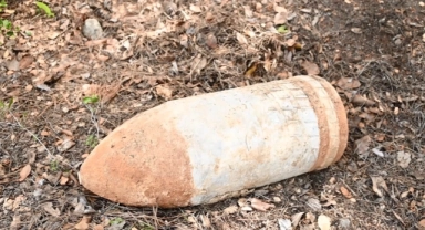 Çanakkale'de 108 yıllık patlamamış top mermisi imha edildi