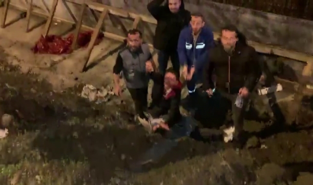 Çarptığı yayaya yardım etmek isterken olanlar oldu!