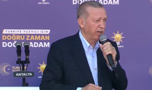 Cumhurbaşkanı Erdoğan Antalya'da konuştu