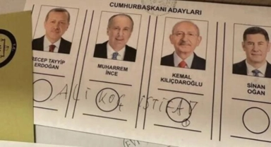 Cumhurbaşkanlığı oy pusulasında 'Ali Koç istifa' tepkisi
