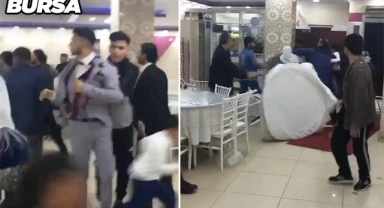 Düğün salonu boks ringine dönüştü!