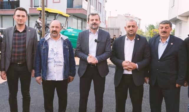 Gürsu’da 36 saatte sokağın asfaltı yenilendi