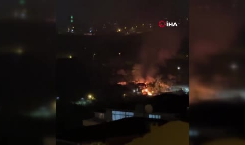Hurdalıkta korkutan yangın