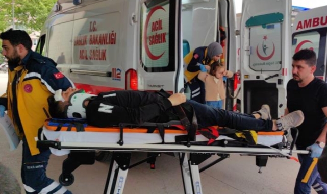 İnegöl'de kaza! Biri çocuk 5 kişi ölümden döndü