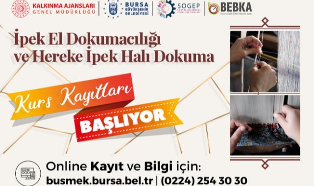 İpek halı ve kumaş el dokuma kursları başlıyor