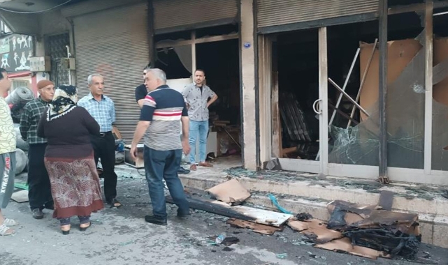 İş yerinde korkutan patlama