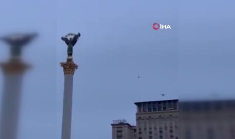 Kiev üzerindeki İHA vurularak düşürüldü