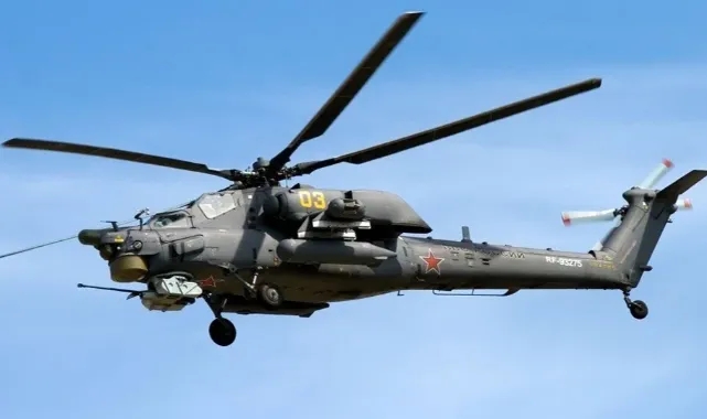 Kırım'da Rus ordusuna ait helikopter düştü! 2 ölü
