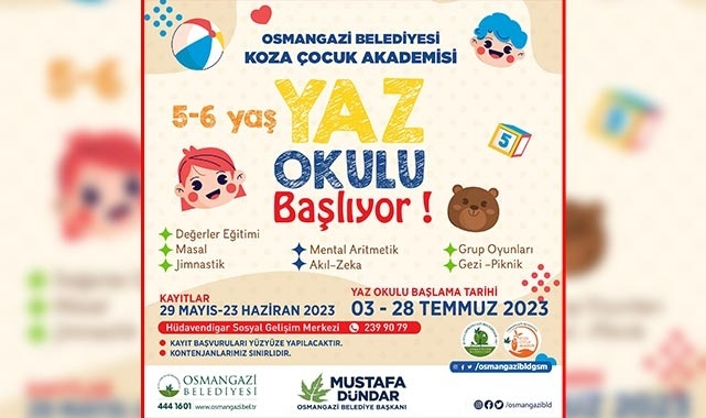 Koza Çocuk Akademi’de kayıtlar başladı
