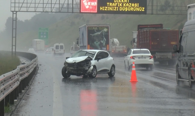 Kuzey Marmara Otoyolu'nda zincirleme kaza 