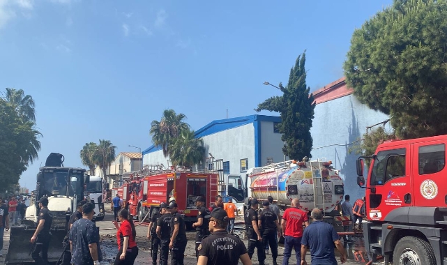 Mersin Serbest Bölgesi'nde yangın