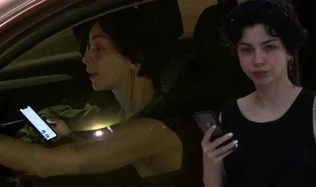 Merve Boluğur trafik kurallarını hiçe saydı!