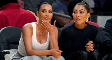 NBA maçında Adele, Kim Kardashian ve Leonardo DiCaprio