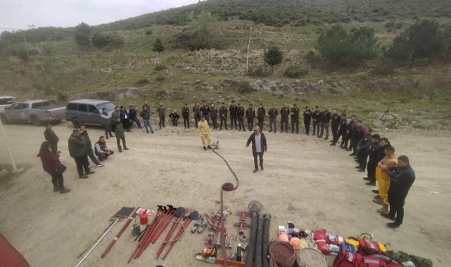 Orman çalışanları yangın söndürme eğitimlerini tamamladı