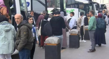 Otogarda seçim hareketliliği sürüyor