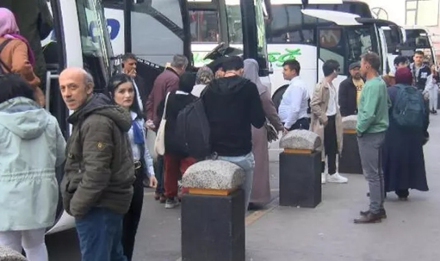 Otogarda seçim hareketliliği sürüyor