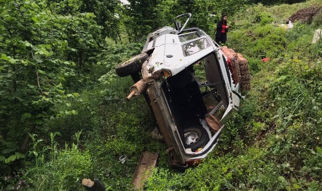 Otomobil şarampole devrildi! 3’ü çocuk 7 yaralı