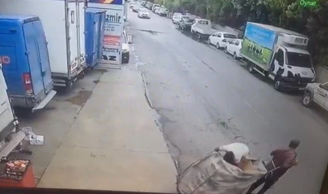Polisten kaçmak için çek çekin içine saklandı