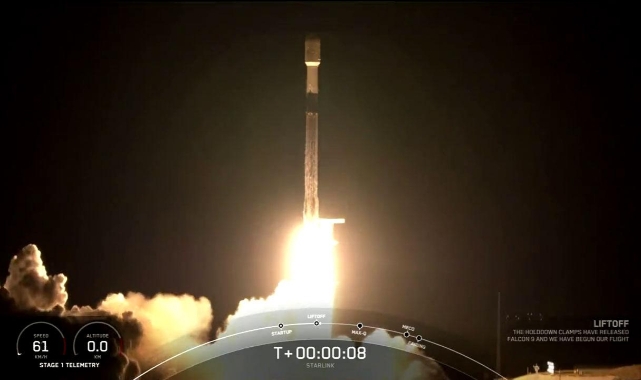 SpaceX, 56 Starlink uydusunu daha fırlattı