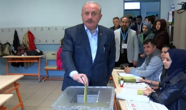 TBMM Başkanı Şentop oy kullandı