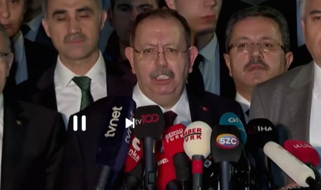 YSK Başkanı Yener'den yeni açıklama