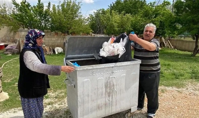 400 bin lirası ve altınları çöpte bulundu!