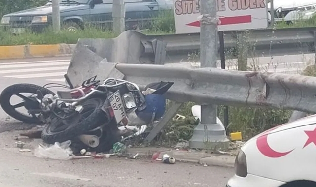 70 yaşındaki motosikletli kaza kurbanı oldu