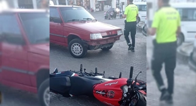 Adıyaman'da motosiklet ile otomobil çarpıştı