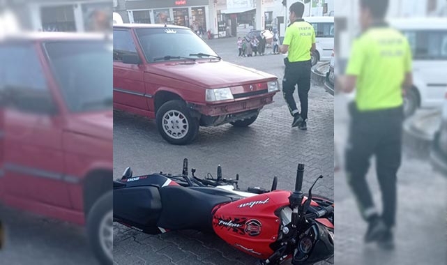 Adıyaman'da motosiklet ile otomobil çarpıştı