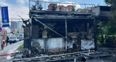 Ankara'da köftecide korkutan yangın