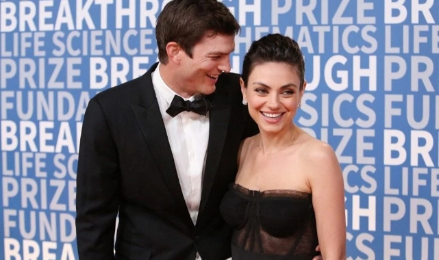 Ashton Kutcher'dan Mila Kunis'e ilan-ı aşk: Şanslı adamım