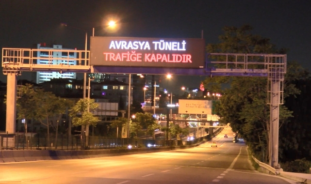 Avrasya Tüneli bakım nedeniyle trafiğe kapatıldı