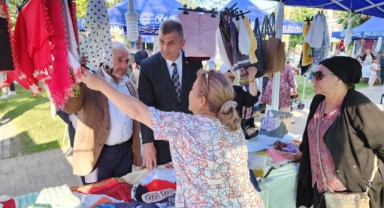 Bahar Şenliğinde el emeği göz nuru ürünler sergilendi