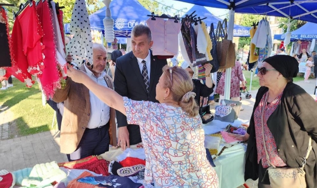 Bahar Şenliğinde el emeği göz nuru ürünler sergilendi