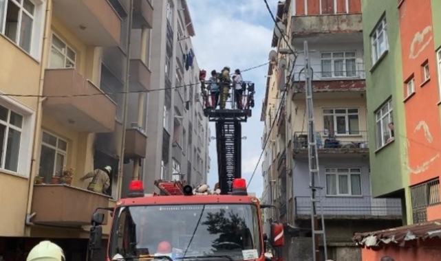 Bayram gününde korkutan yangın