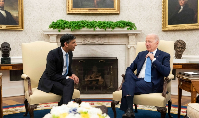 Biden, İngiltere Başbakanı Sunak ile bir araya geldi