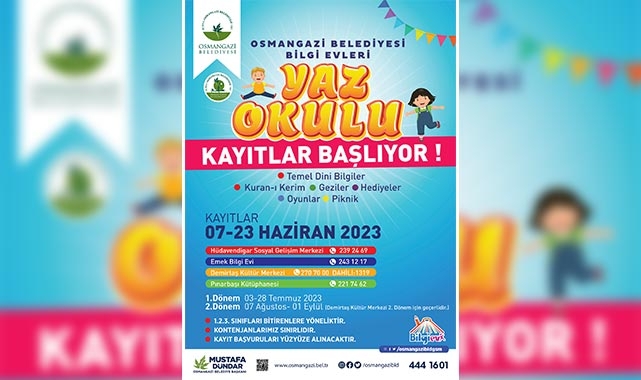 Bilgi Evleri’nin yaz okulu kayıtları başladı