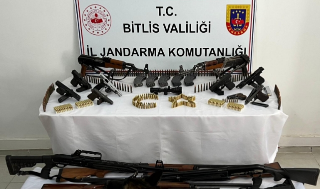 Bitlis'te silah kaçakçılığı operasyonu: 6 gözaltı