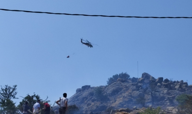 Bodrum’da otluk ve makilik yangını