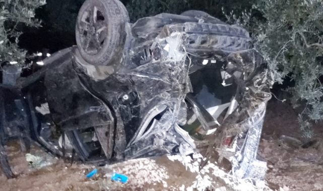 Bursa’da araç zeytinliğe daldı! 1 ağır yaralı