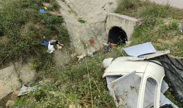 Bursa'da elektrikli bisiklet su kanalına uçtu