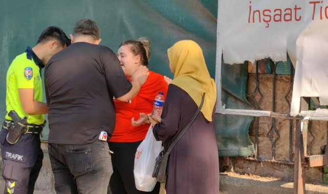 Bursa'da kazaya karışan sürücü gözyaşlarına boğuldu