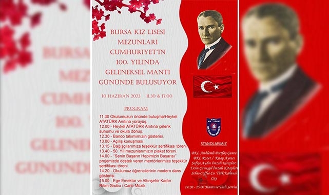 Bursa Kız Lisesi geleneksel mantı gününde buluşuyor